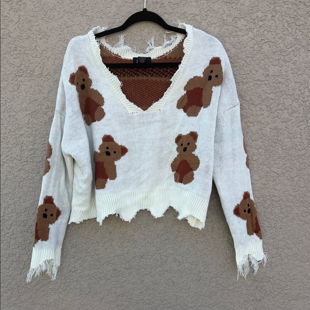 Just Polly Bear Pattern Sweater - image 1